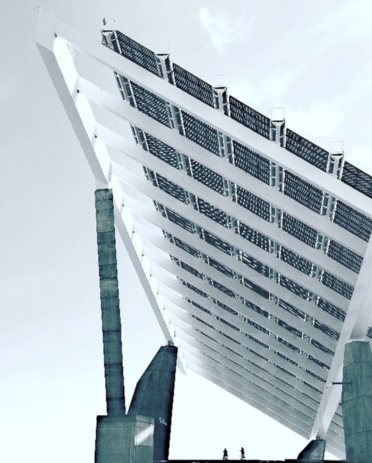 Große Solarpanel zur Stromerzeugung